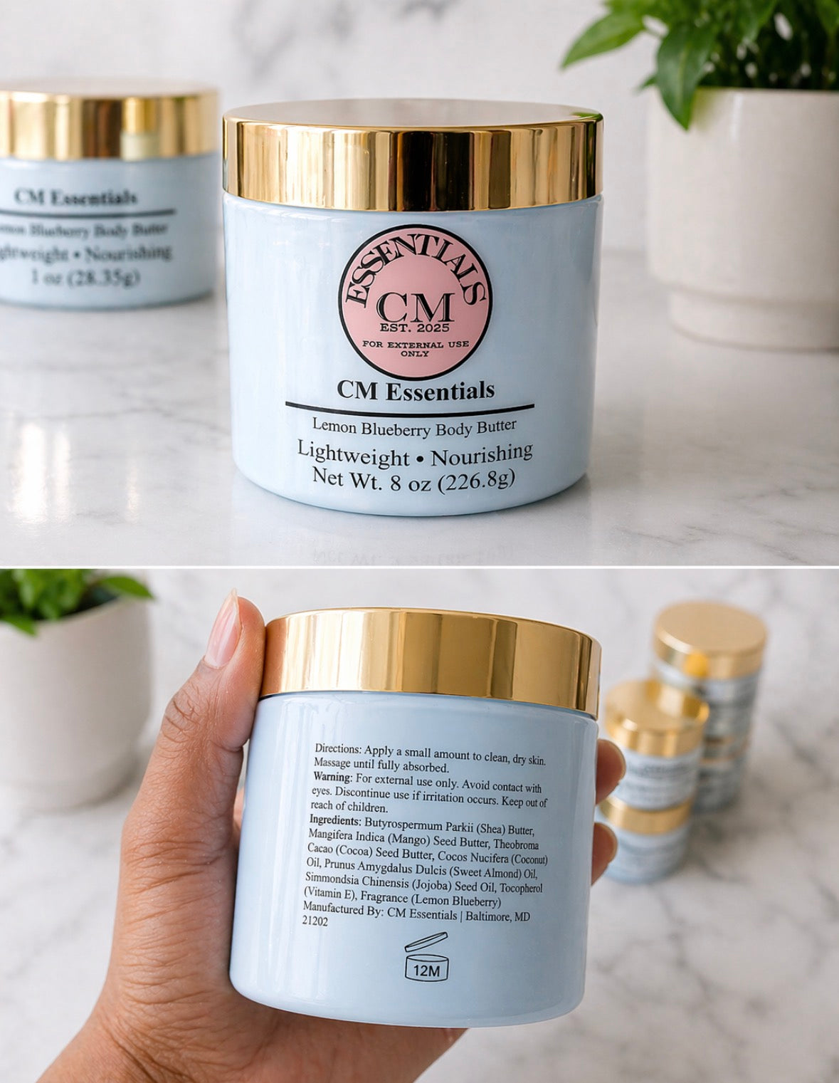 Lemon Blueberry Body Butter 1oz